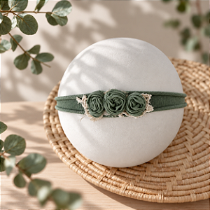 Headband Florzinha Verde