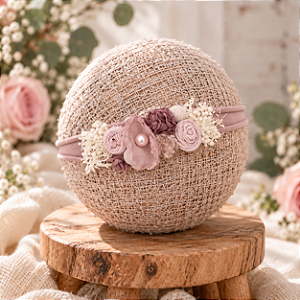 Headband Natacha Rosê Gold
