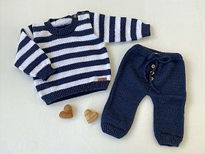 Body Gaze Algodão Azul Oceano - Lili Okpis Baby Boutique