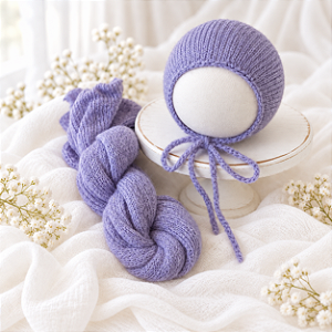 Conjunto Wrap Mohair Lilás