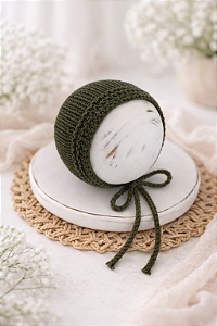 Touca Clássica Tricô Verde Militar