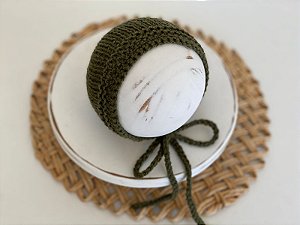 Touca Clássica Tricô Verde Militar
