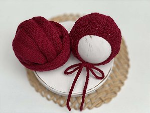 Conjunto Wap e Touca Preciosa Bordô