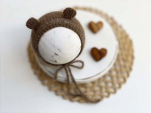 Touca Ursinho Mohair Marrom