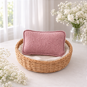 Travesseiro com capa Mohair Rose