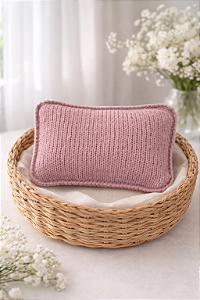 Travesseiro com capa Mohair Rose