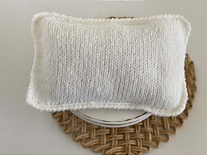Travesseiro com capa Mohair Branco