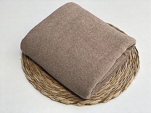 Manta para Puff Algodão Doce Marrom