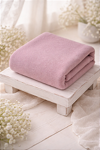 Manta para Puff Algodão Doce Lilás