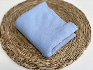 Manta Malha Confort Azul Bebê