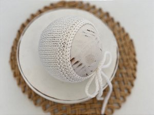 Touca Clássica Tricô Branca