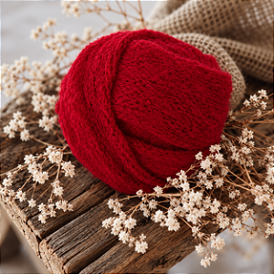 Wrap Mohair Vermelho
