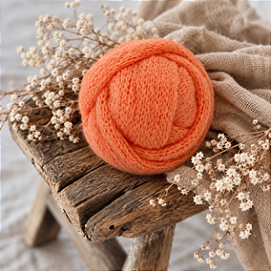 Wrap Mohair Laranja