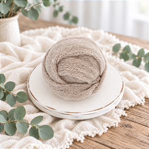 Wrap Mohair Bege Claro