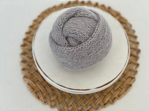 Wrap Mohair Cinza Claro