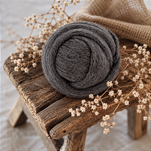Wrap Mohair Cinza Esuro