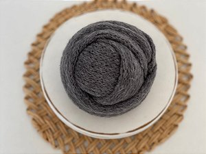 Wrap Mohair Cinza Esuro