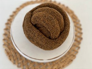 Wrap Mohair Fine Marrom Rustico