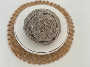 Wrap Mohair Fine Bege Escuro