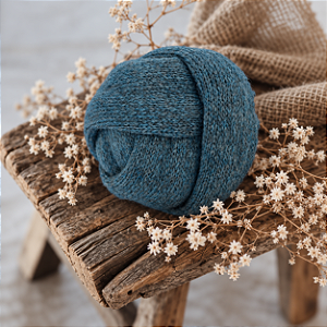 Wrap Mohair Fine Azul Noite