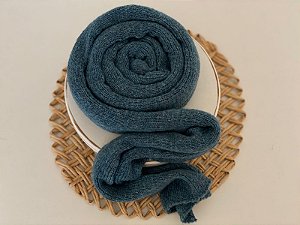 Wrap Mohair Fine Azul Noite