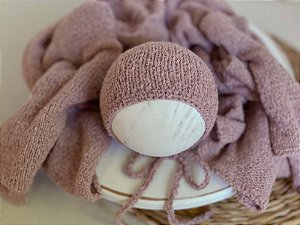 Conjunto Wrap e Touca Sweet Rose