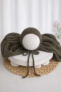 Conjunto Wrap e Touca Sweet Militar