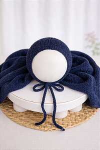 Conjunto Wrap e Touca Sweet Marinho
