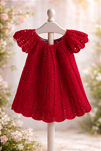 Vestido Crochê Angel Vermelho
