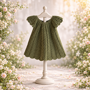 Vestido Crochê Angel Verde
