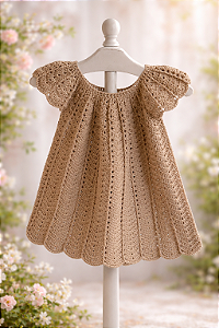 Vestido Crochê Angel Avelã