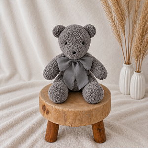 Urso Peti Petá Cinza P 35 cm