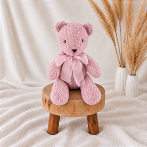 Urso Peti Petá Rosa P 35 cm