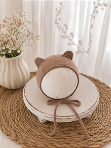 Touca Ursinho Soft Cappuccino Newborn