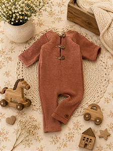 Macacão Newborn Soft Caramelo