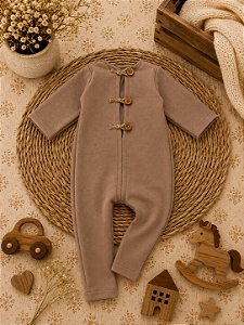 Macacão Newborn Soft Cappuccino