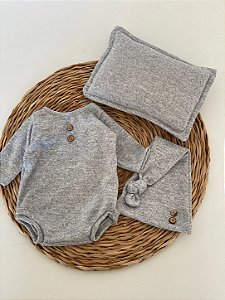Kit Travesseiro body e touca Soneca Newborn