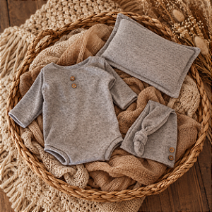 Kit Travesseiro body e touca Soneca Newborn