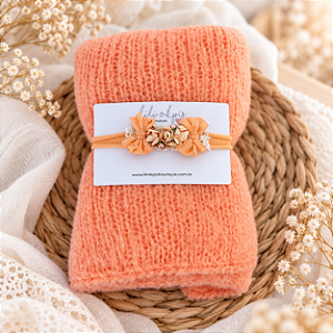 Conjunto wrap com Headband Laranja