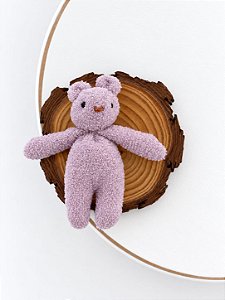 Ursinho Algodão Doce Lilás