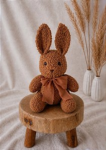 Coelhinho Orelhinha em Pé 30 cm Caramelo