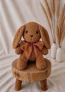 Coelhinho Orelhinha Caída 30 cm Caramelo