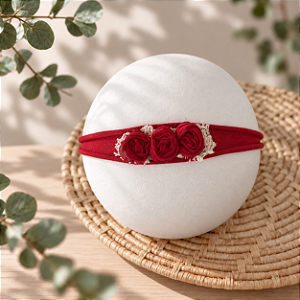 Headband Florzinha Vermelha