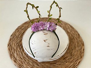 Arco Orelhinhas de Coelho Lilás