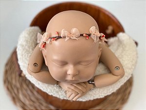 Coroa Lacinhos Salmão