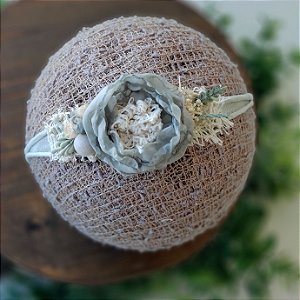 Headband Julia Cinza Esverdeado