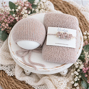 Kit Wrap Mohair Rosa Nude