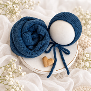 Conjunto Wrap Mohair Blue Star