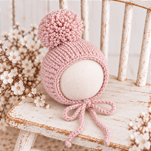 Touca Pompom Candy Rosa