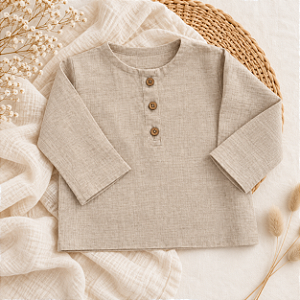 Camisa Cambraia de Linho Crua